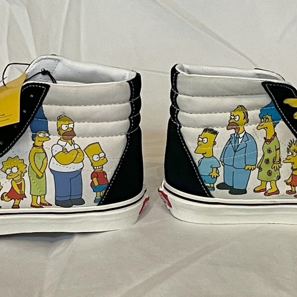 The Simpsons Vans High Tops size M 9.5 W 11 - Picture 4 of 5